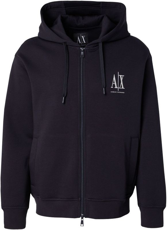 Hoodie - Marineblauw - Katoen-Polyester - Capuchon met Rits