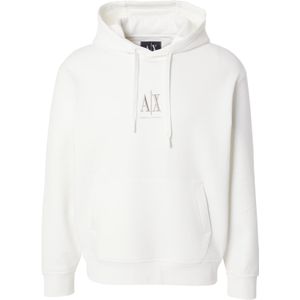 Armani Exchange - XM000369AF10818U0009 - Hoodie - Wit - Gelamineerd Stretch Katoen-Polyester