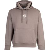 Armani Exchange - Grijze Hoodie - Heren - Minimalistische Stijl
