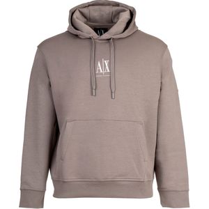 Armani Exchange - Grijze Hoodie - Heren - Minimalistische Stijl