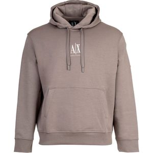 Armani Exchange - Hoodie - Grijs - Heren - Minimalistische Stijl