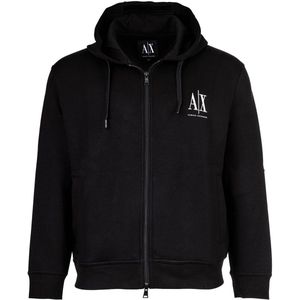 Hoodie - Marineblauw - Katoen-Polyester - Capuchon met Rits