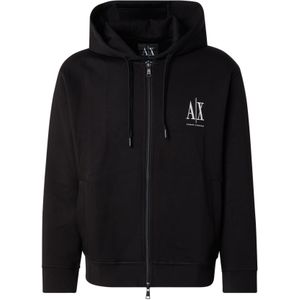 Armani Exchange - Zwart Vest - Sweatshirt - Katoen/Elastaan/Polyester