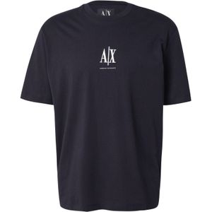 Armani Exchange - T-shirt - Blauw - Korte Mouwen - Ronde Hals