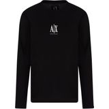 Armani Exchange - T-shirt - Langemouwen - Zwart - 100% Katoen