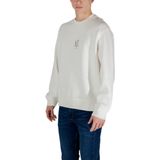 Sweatshirt - Wit - Katoen - Normale Pasvorm - Geborduurd Logo