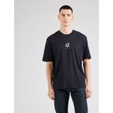 T-shirt - Diepblauw - Katoen - Geborduurd Logo