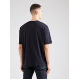 T-shirt - Diepblauw - Katoen - Geborduurd Logo