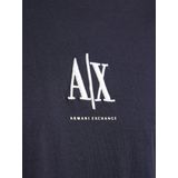 T-shirt - Diepblauw - Katoen - Geborduurd Logo