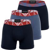 Emporio Armani - 3-Pack Boxers - Blauw - Stretchkatoen
