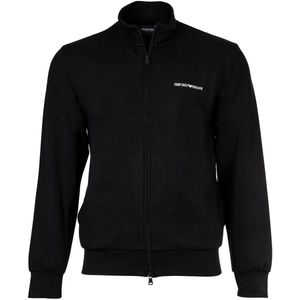 EMPORIO ARMANI Man Iconische Piquet Sweatshirt - Zwart - Katoen