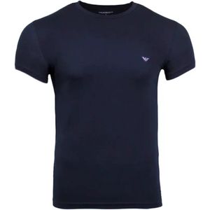 Emporio Armani - Heren T-shirt - Blauw - Premium Stretchkatoen