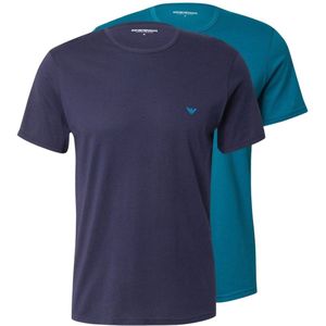 T-shirt - Effen - 2 Pack - Normale Pasvorm - Kwartmouw