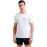 Emporio Armani - Ondergoed T-Shirts - Wit - Katoen/Elastaan - Twee-Pack