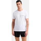 Emporio Armani - Ondergoed T-Shirts - Wit - Katoen/Elastaan - Twee-Pack