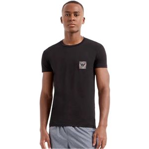 Emporio Armani - EA Underwear - T-shirt - Zwart - Heren - Casual Chic Ronde Hals Logo
