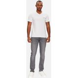 Emporio Armani - Shirt - Zwart/Wit - 2 Pack - V-hals - Kwartmouw