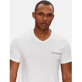 Emporio Armani - Shirt - Zwart/Wit - 2 Pack - V-hals - Kwartmouw