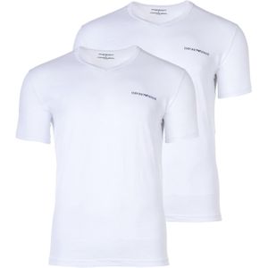 T-shirt - Effen - Jersey - 2 Pack - V-hals - Kwartmouw