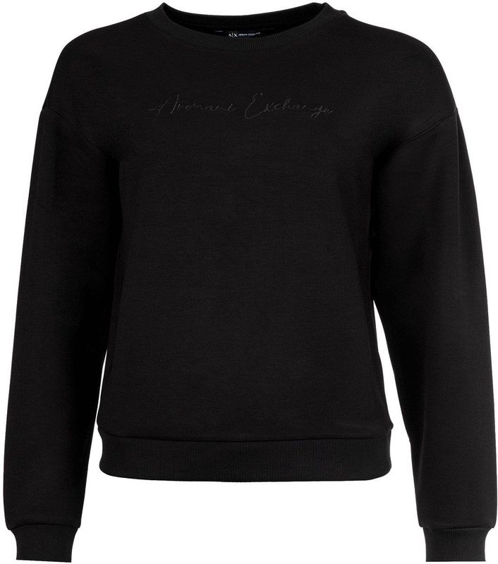 Sweater - Effen - Sweatstof - Geribbelde Kraag - Lange Mouwen