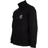 ARMANI EXCHANGE - Sweatshirt - Zwart/Wit - Halve Rits - Normale Pasvorm