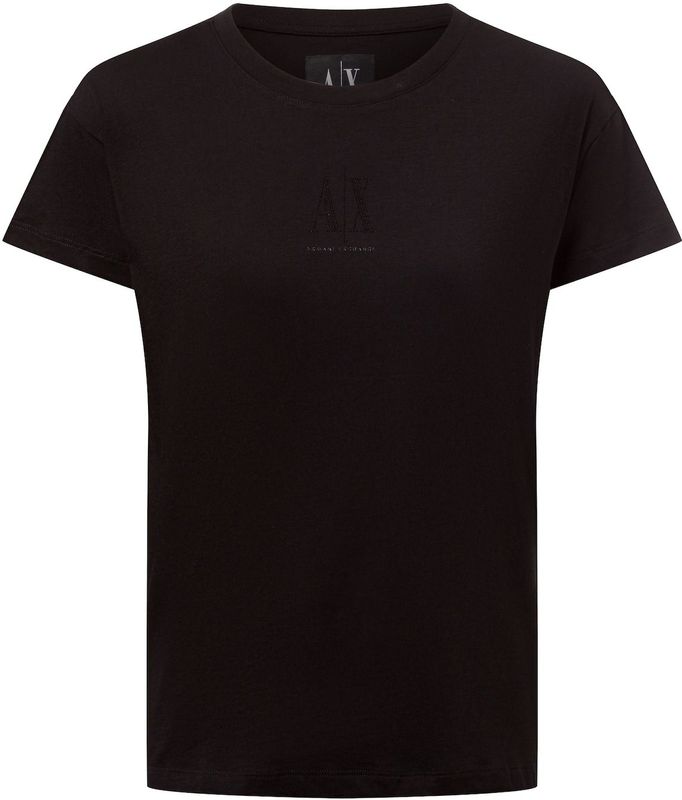 Armani Exchange - T-shirt - Zwart - Katoen - Korte Mouwen