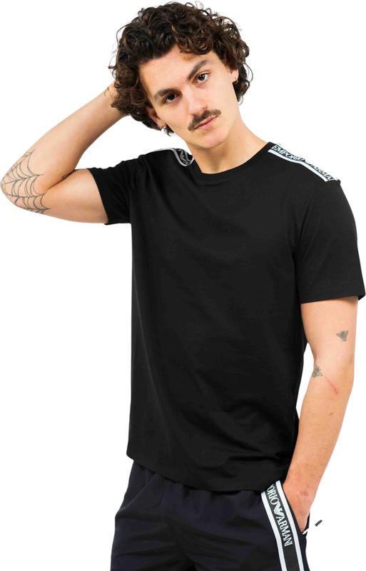 Emporio Armani - Man Jersey T-Shirt - Zwart - Beachwear