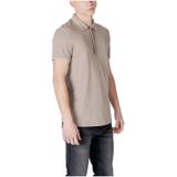 Armani Exchange - Polo Korte Mouw - Beige - Katoen