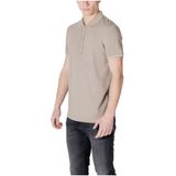 Armani Exchange - Polo Korte Mouw - Beige - Katoen