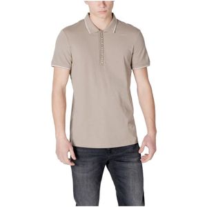 Armani Exchange - Polo Korte Mouw - Beige - Katoen