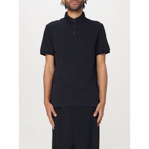 Emporio Armani - Zigzag Poloshirt - Blauw - 100% Katoen