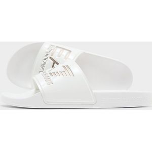 Emporio Armani - EA7 - Logo Slides - Wit - Rubber