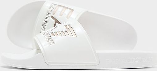 Emporio Armani - EA7 - Logo Slides - Wit - Rubber
