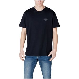 Armani Exchange Bord utilitaire pour homme, logo tonal, coupe droite, bleu, taille XL, bleu foncé, XL