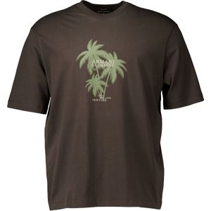 Armani Exchange - T-shirt - Donkergroen - Katoen