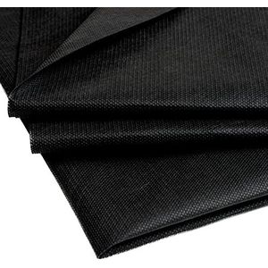 IPEA Niet-geweven stof zwart TNT 70 g/m² - afmetingen 5 meter x 1 meter - Made in Italy - multifunctionele stof voor naaien, voeren, kussens, matrassen, tafelkleden, tuin, planten - kleur zwart
