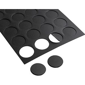 IPEA Schroefafdekkingen, zelfklevend, 13 mm, van zwart pvc, 200 stuks, gemaakt in Italië, zelfklevend, voor meubels, kasten, muren, schroeven, schroeven en gaten, zwart