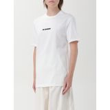 Jil Sander - T-shirt - Wit - Katoen - Ronde Hals - Korte Mouwen