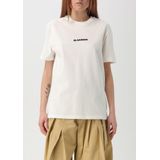 Jil Sander - T-shirt - Wit - Katoen - Ronde Hals - Korte Mouwen