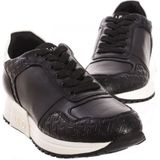 Liu Jo - Sneakers - Zwart - Veganistisch Leer - Vetersluiting