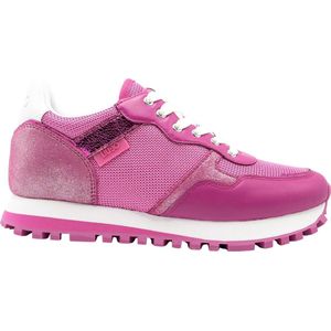 Liu Jo Bright Mesh Lage Dames Sneakers - Fuchia Roze