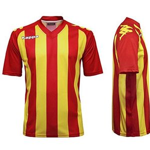 Kappa jongens vignes shirt, rood-geel cromo, 6 Jaar