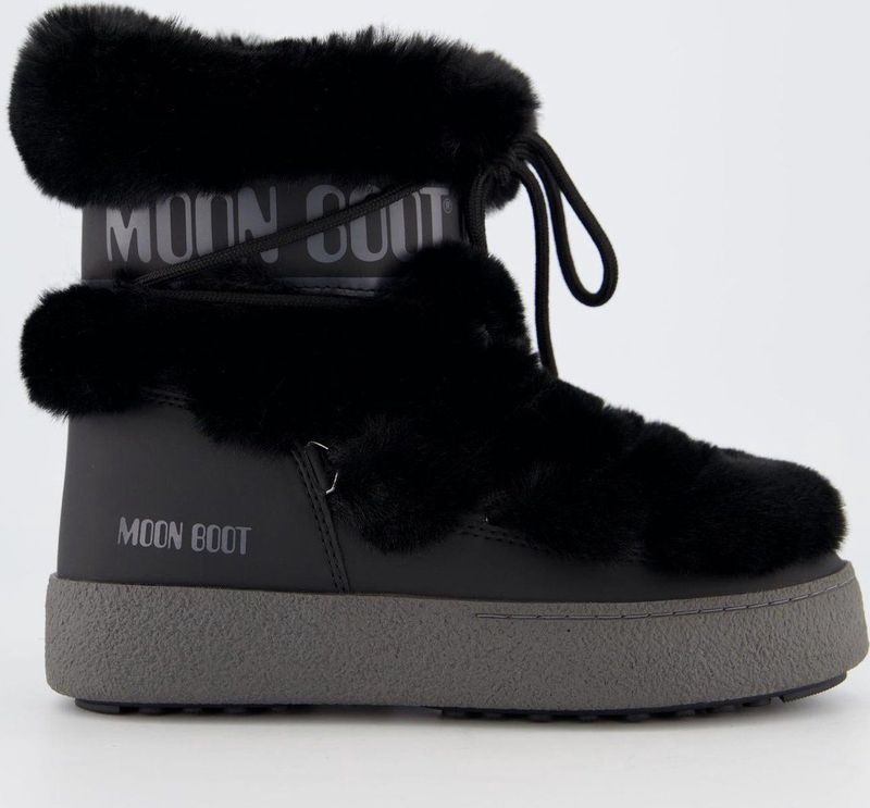 Moon Boot - Ltrack - Snowboot - Zwart - Faux Fur - Waterafstotend Nylon