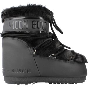 MOON BOOT Icon Low Faux Fur Snowboots - Sneeuwlaarzen - Dames - Zwart