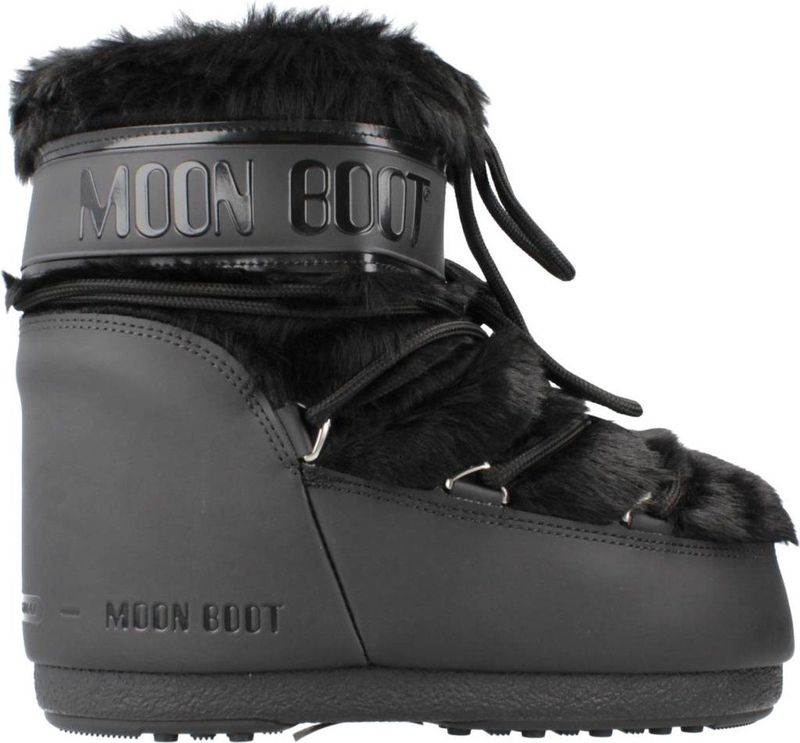 MOON BOOT Icon Low Faux Fur Snowboots - Sneeuwlaarzen - Dames - Zwart