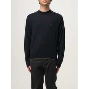 Emporio Armani - Trui met Geborduurd Logo - Zwart - Heren