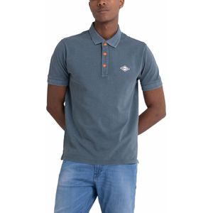 Replay - Polo - Blauw - Katoen - Normale Fit