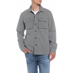 Replay heren overhemd, Steel Grey 319, L
