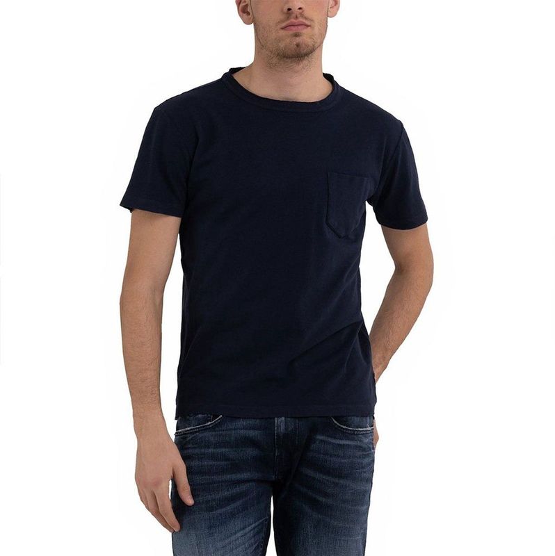Replay M6455 000 23468g T-shirt Met Korte Mouwen Blauw Man