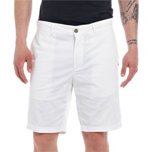 Replay - Korte Broek - Wit - Katoen